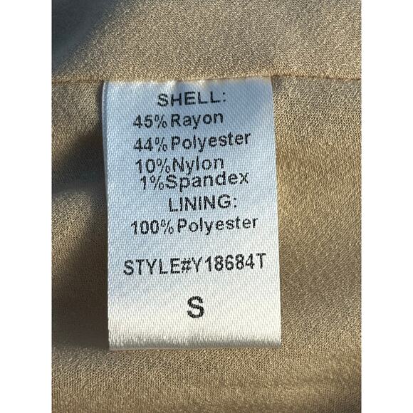 Tuckernuck Pomander Place Peplum Tank Top Small Khaki Feminine Preppy Twee - Picture 7 of 7